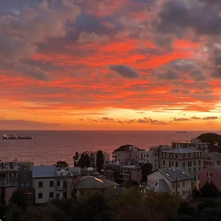 Romantic Loft Sea View Nervi Daire Cenova
