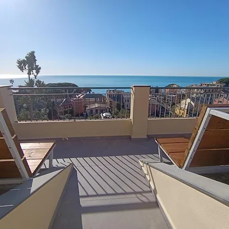 Romantic Loft Sea View Nervi 公寓 热那亚